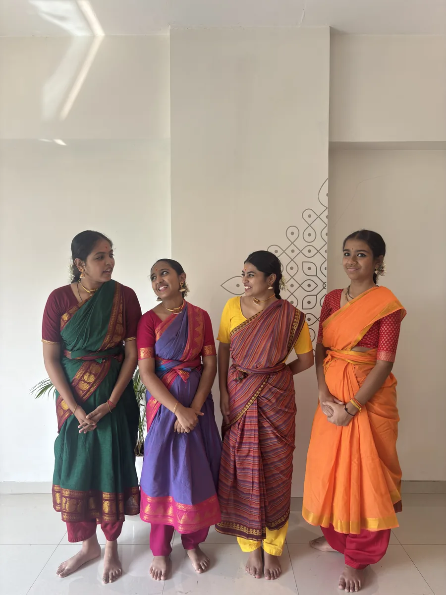 Senior students smiling together