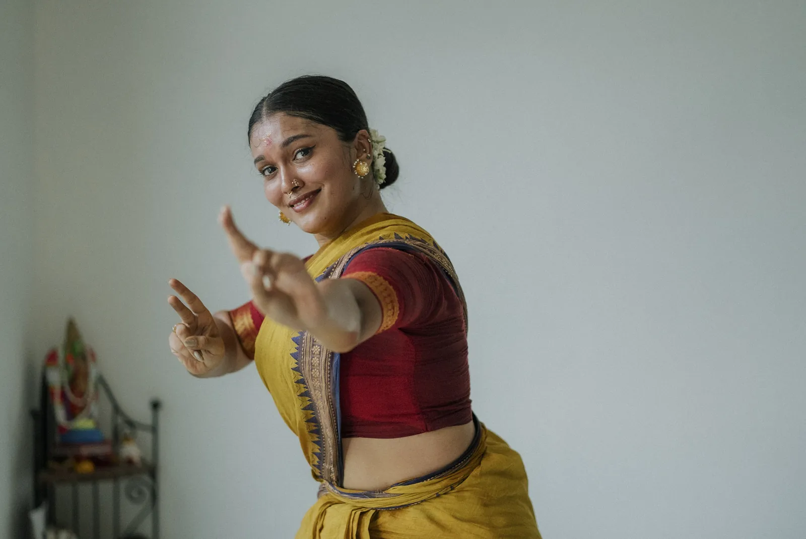 Srushti Loya in an expressive pose